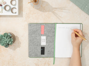 The Paper Saver Reusable Eco Notebook and Organizer Gift Set is perfect for writing notes sustainably while staying organized and reducing paper waste.