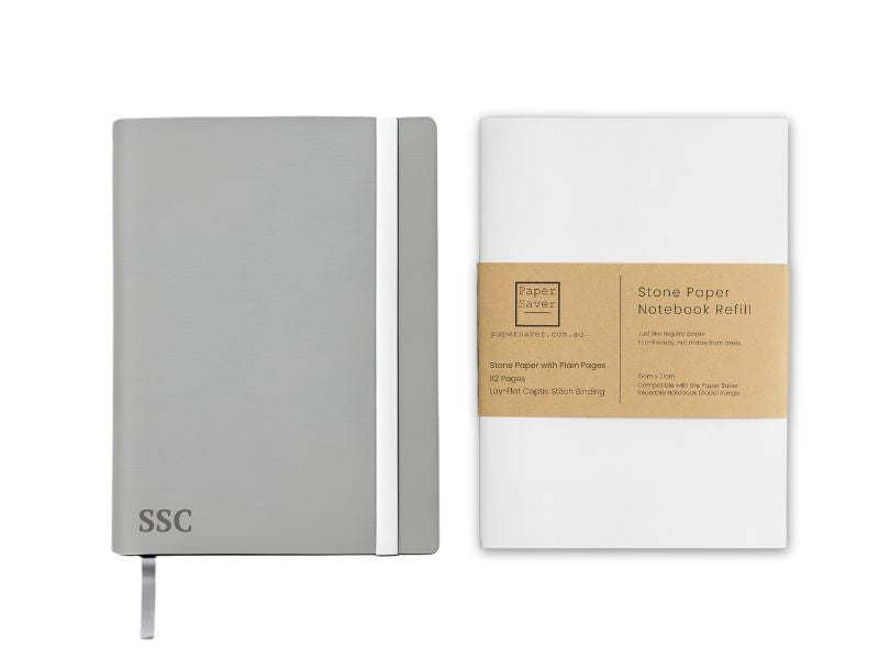 Monogrammed Classic Paper Saver Refillable Notebook