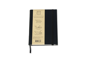 The Classic Paper Saver Notebook in black is the only eco-friendly reusable notebook you need to write your notes and ideas while reducing paper waste.  Repurposing your used paper as pages, upcycle your paper to write notes sustainably. Replenish and reuse once done. Write comfortably and sustainably for zero waste living.