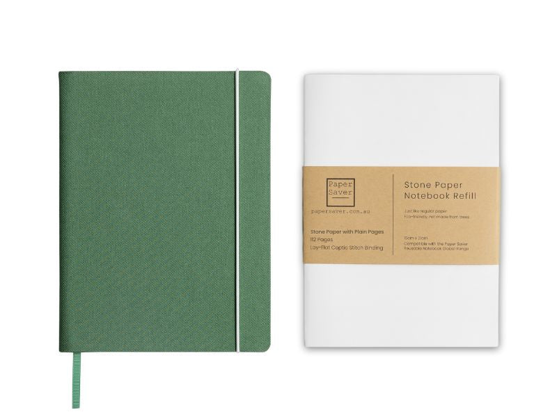 Canvas Paper Saver Refillable Notebook