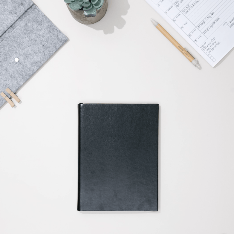 Reuse your scrap paper as pages of the Paper Saver, the eco reusable notebook to reduce and reuse so you can live more sustainably and write better for the environment