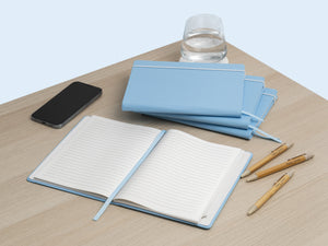 Add the Stone Paper Notebook Refill to the Paper Saver Reusable Notebook to write in and replenish this stylish notebook again and again.
