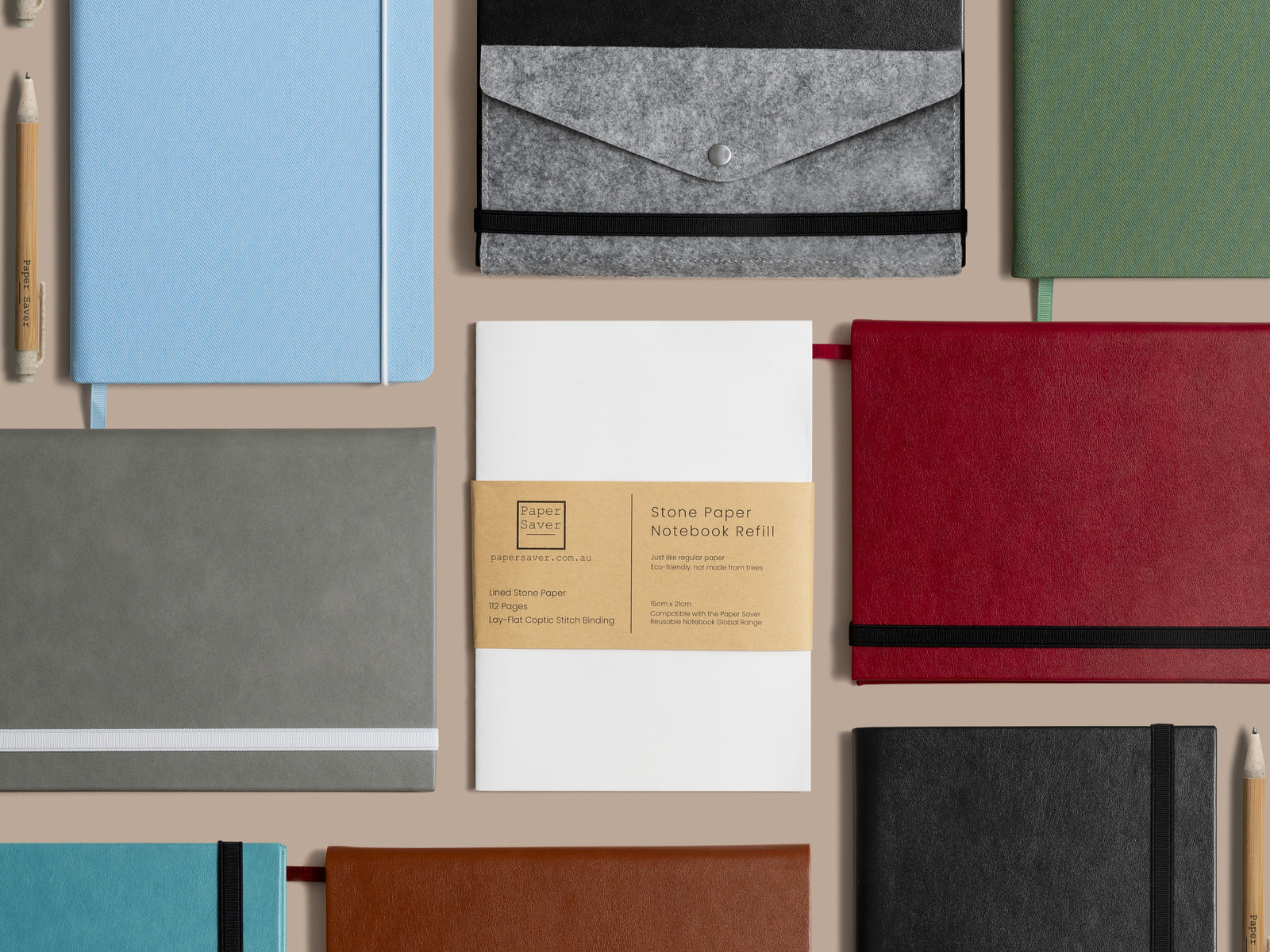 GIFT PACK: Canvas Paper Saver Notebook + Organiser + Stone Paper Refill