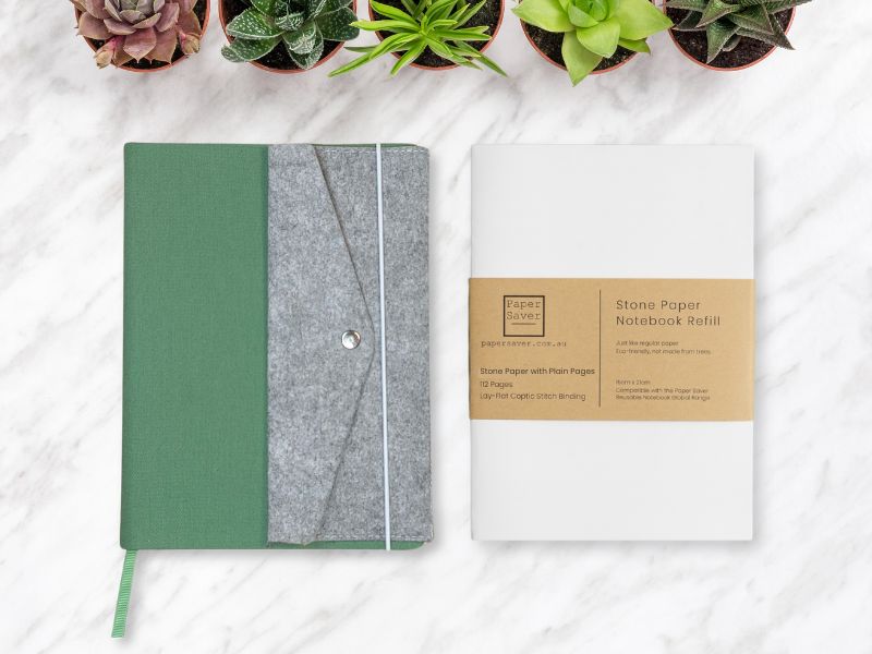 Canvas Paper Saver Notebook + Organiser + Stone Paper Refill