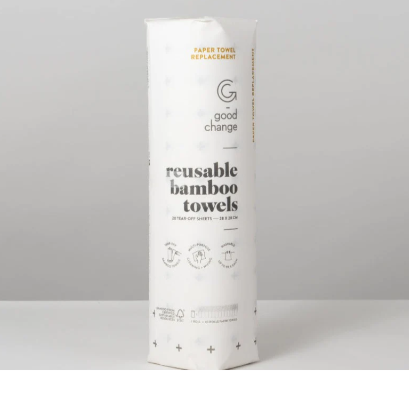 Reusable bamboo towels are just as absorbent as paper towels, only you can wash and reuse again and again!