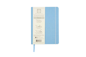 The Sparkle Paper Saver Notebook with canvas covers in blue is the only eco-friendly reusable notebook you need to write your notes and ideas while reducing paper waste.  Repurposing your used paper as pages, upcycle your paper to write notes sustainably. Replenish and reuse once done. Write comfortably and sustainably for zero waste living.