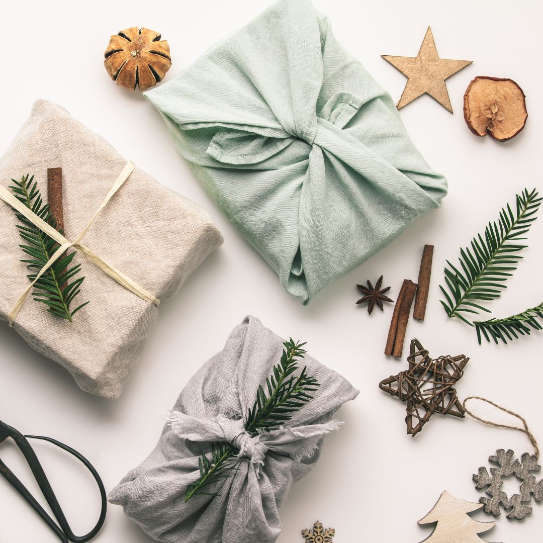 Wrap gifts with less waste with reusable wrapping