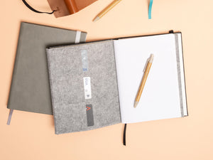 The Paper Saver Organiser will help you keep you work essentials in one place as you reuse and reduce waste by simply adding on to the Paper Saver Reusable Notebook for extra storage including pencil case, card and document holders.