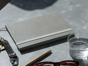 The Classic Paper Saver Reusable Notebook in Owl Grey can also be monogrammed for a personalised eco notebook for yourself or a sustainable gift for a loved one.