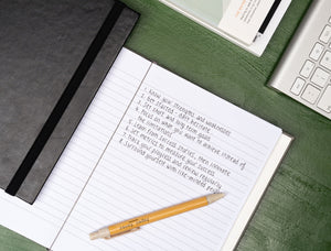 The Paper Saver Reusable Eco Pen is refillable so that you don't have to waste single-use plastic pens again.