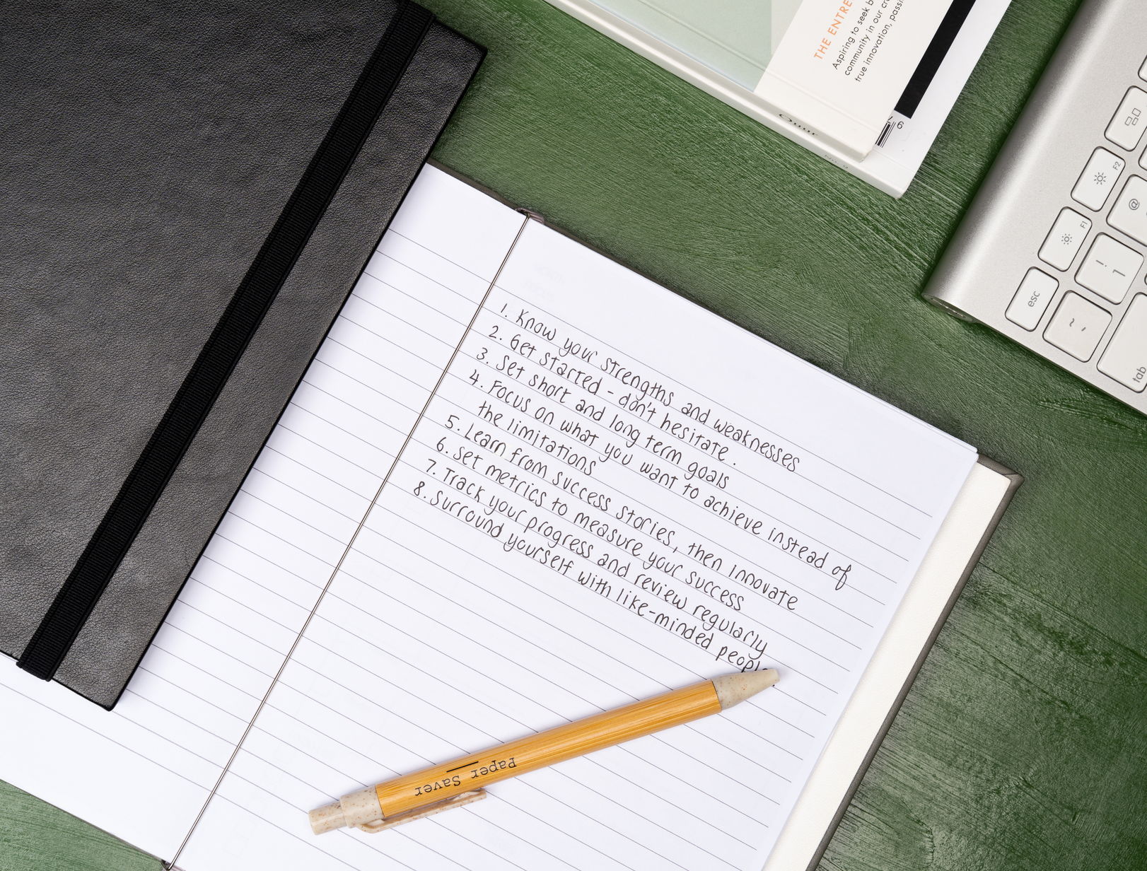 The Paper Saver Reusable Notebook repurposes your paper to turn into pages for your notes so you can reduce and reuse better for the environment.