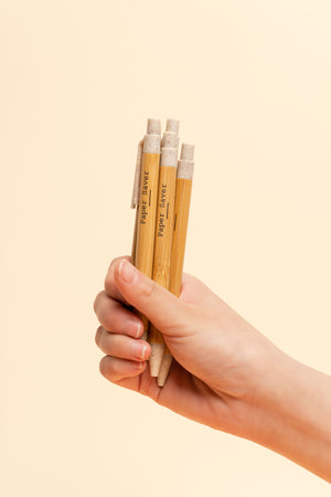 Refill the Paper Saver Reusable Eco Pens to write better for the environment. Stop sending plastic pens into landfill!