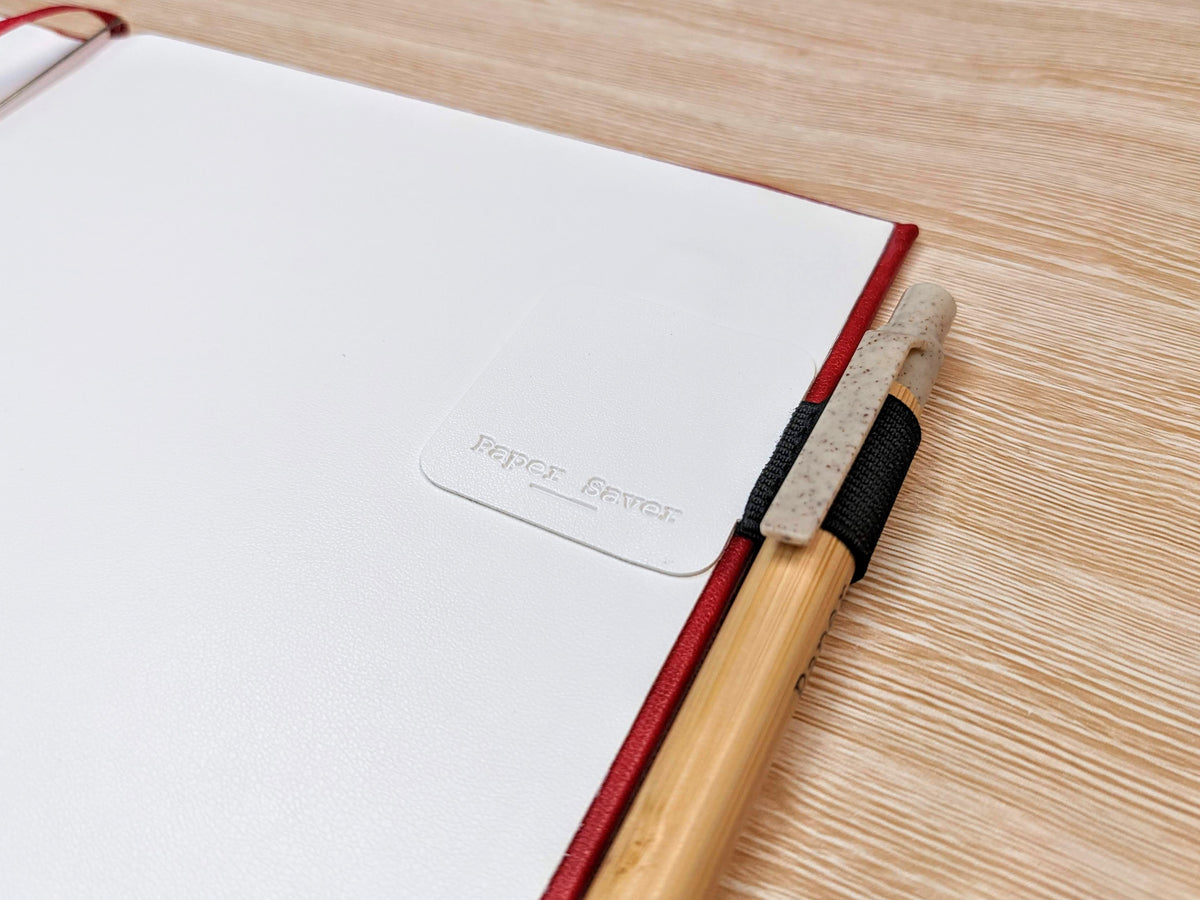 The pen holder is self adhesive to securely keep your pen close by at all times