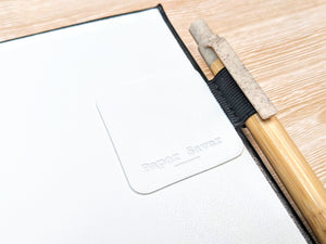 Pen Loop from Paper Saver to subtly yet practically keep your pen with your notebook